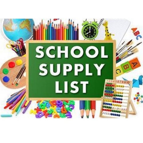 2024-25 School Supply List for Middle School
