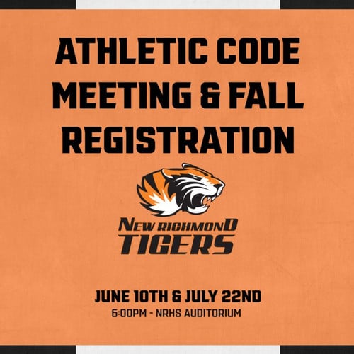 Athletic Code Meeting and Fall Registration