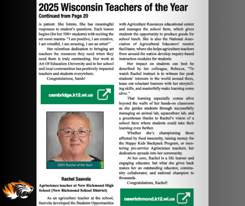 2025 Teacher of the Year!