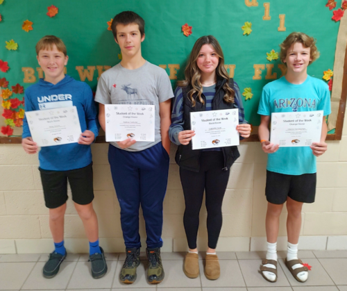 NRMS 8th Grade Students of the Week!