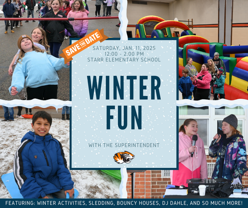 winter fun event flyer