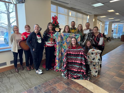 blanket making group