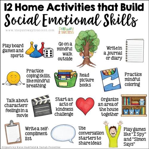 Home activities that build social emotional skills