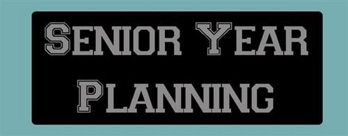 senior year planning sign