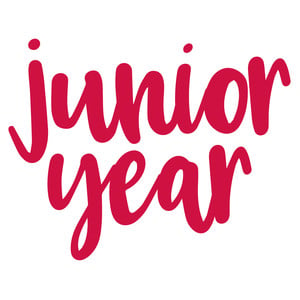 'Junior Year' in fancy font